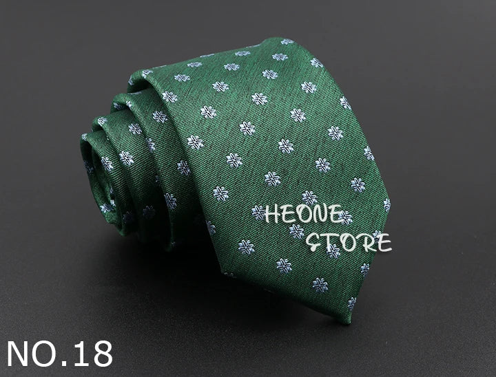 Novelty Men's Tie Floral Feather Elk Geometric Patten Red Blue Neckties Leisure Business Daily Wear Cravat Wedding Party Gift
