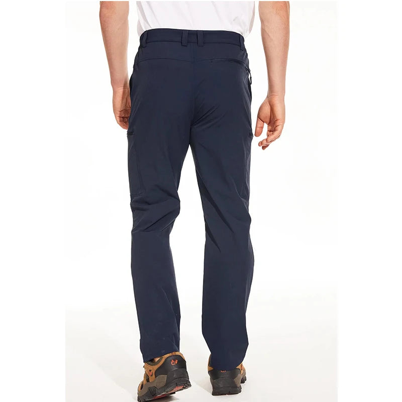 MAGCOMSEN Men's Waterproof Hiking Pants with Multi-pockets Ripstop Hard-wearing Quick Dry Casual Cargo Straight Working Pants