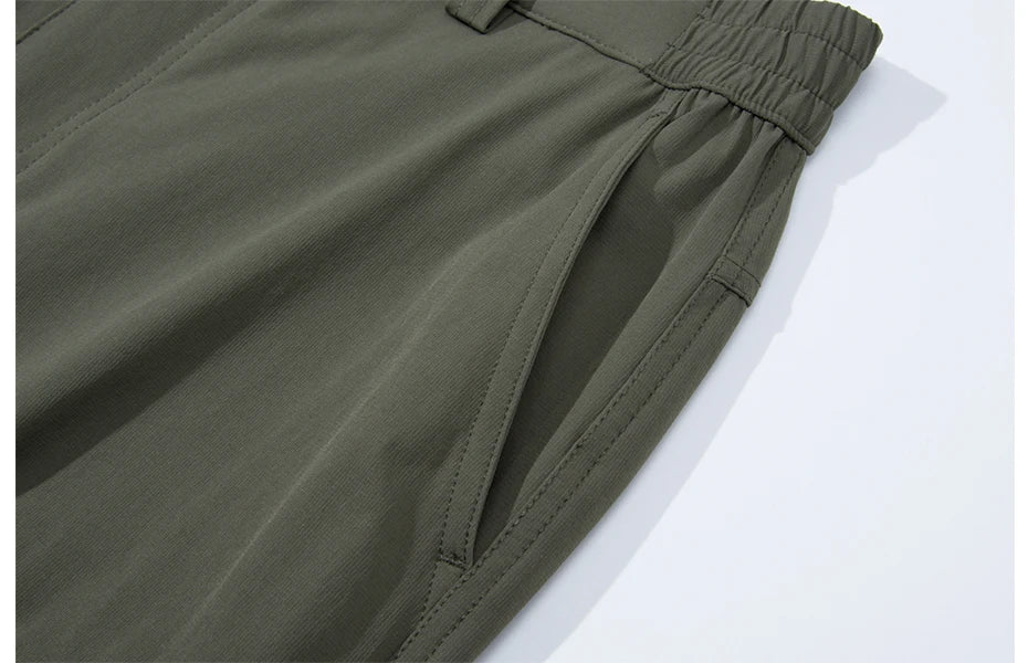 MAGCOMSEN Men's Waterproof Hiking Pants with Multi-pockets Ripstop Hard-wearing Quick Dry Casual Cargo Straight Working Pants