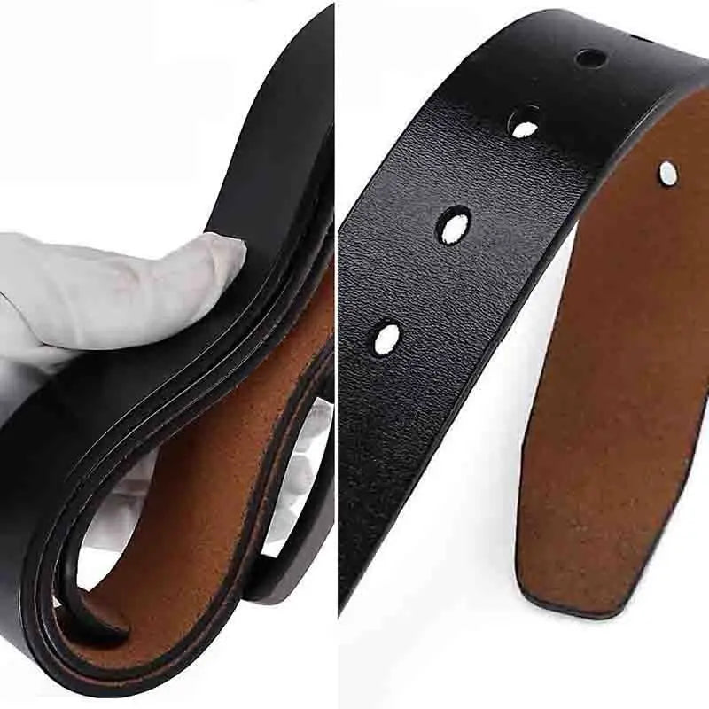 Plus Size 105 110 120 130 140 150 160 170cm Belt for Men Women Genuine Leather Alloy Metal Pin Buckle Waist Betls Straps
