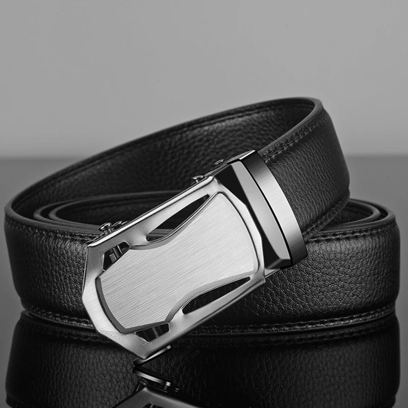 Fashion Business Men'S Belt Genuine Luxury Brand Belt Metal Buckle Belt High-Quality PU Leather Soft Belt With Cargo Pants Jeans