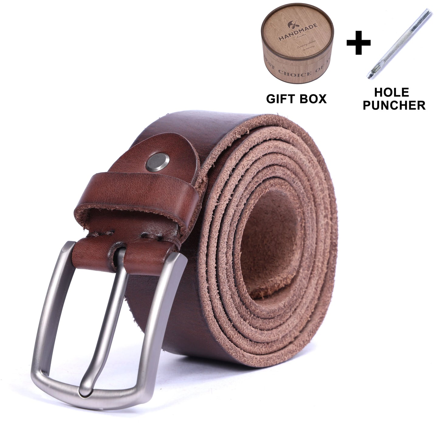 Retro Casual Cowhide Genuine Leather Men's Pin Buckle Belt, StudentBelt, Simple Classic Belt