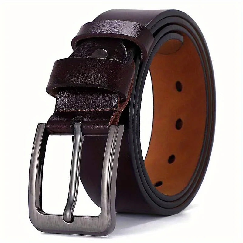 Plus Size 105 110 120 130 140 150 160 170cm Belt for Men Women Genuine Leather Alloy Metal Pin Buckle Waist Betls Straps