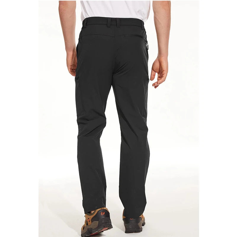 MAGCOMSEN Men's Waterproof Hiking Pants with Multi-pockets Ripstop Hard-wearing Quick Dry Casual Cargo Straight Working Pants