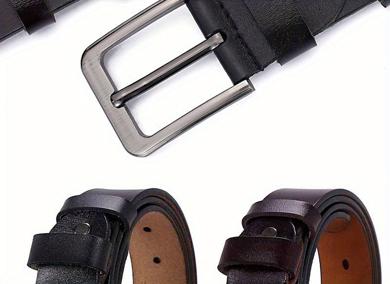 Plus Size 105 110 120 130 140 150 160 170cm Belt for Men Women Genuine Leather Alloy Metal Pin Buckle Waist Betls Straps