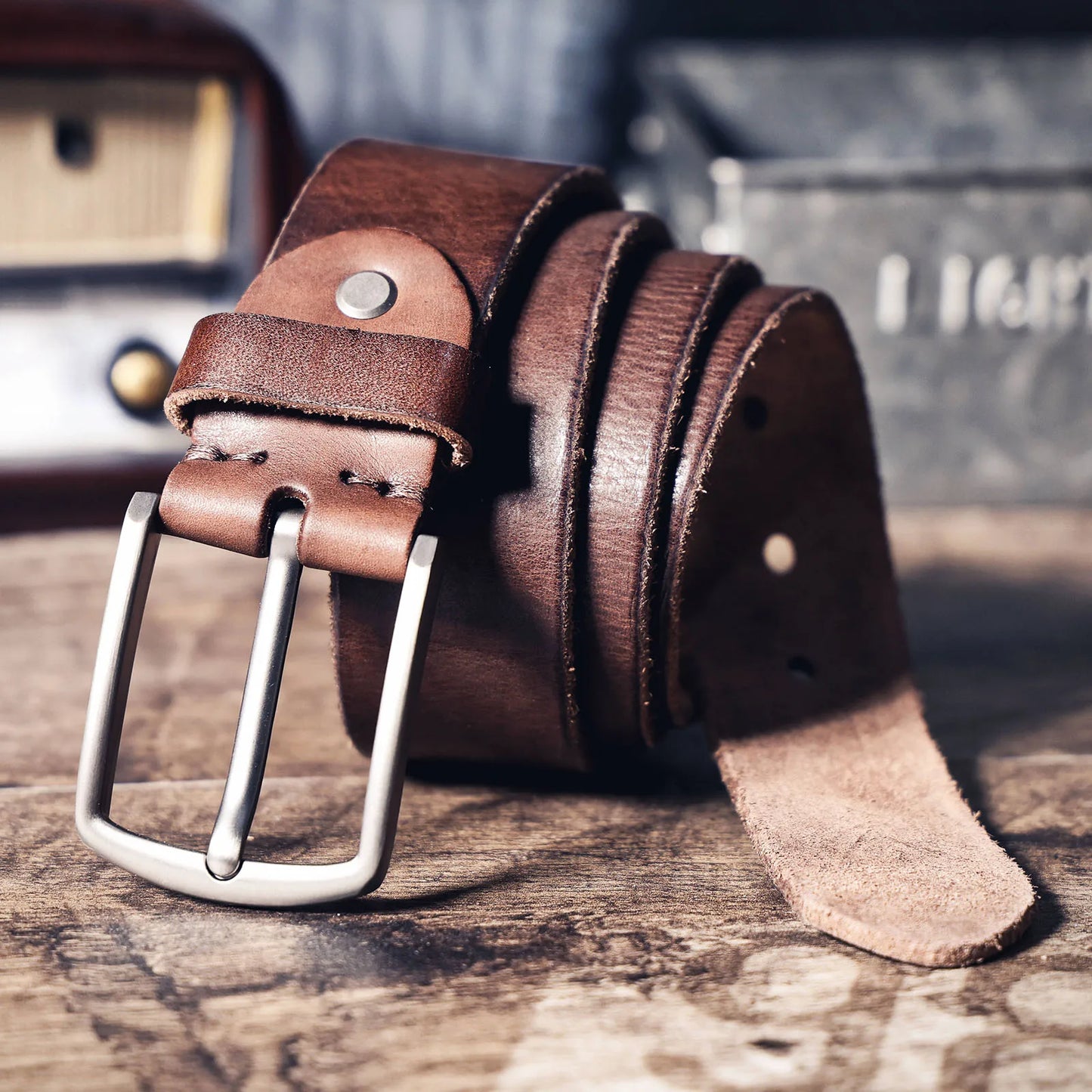 Retro Casual Cowhide Genuine Leather Men's Pin Buckle Belt, StudentBelt, Simple Classic Belt