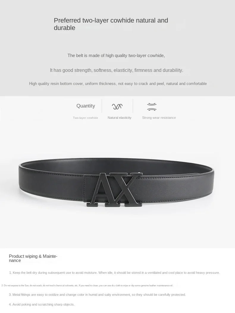 New Trend Fashion Men's Belt Leather Designer Pants Fashion Brand Wide Belt Men's Luxury Fancy Vintage Strap Men's Jeans