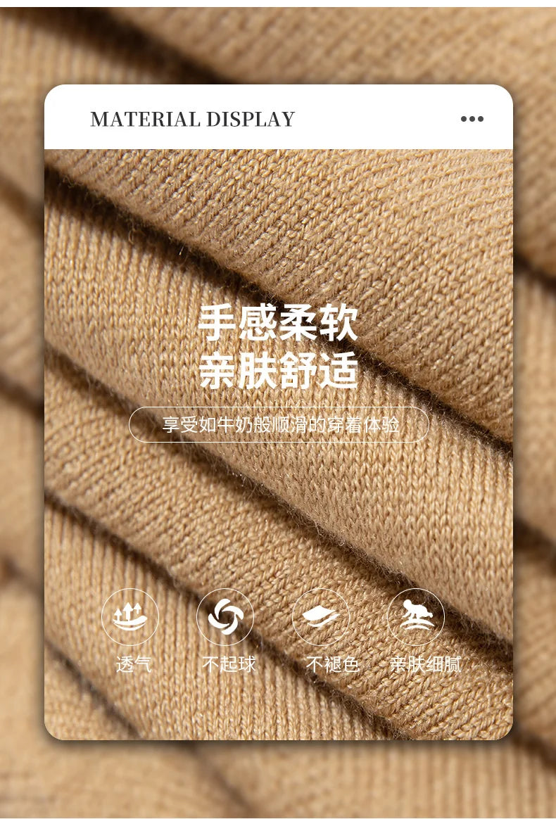 Summer Classic Men Knitwear Silk Wool Blend Sweater Pullover Polo Neck T-Shirt Short Sleeved Cool High-Quality Clothing Tops