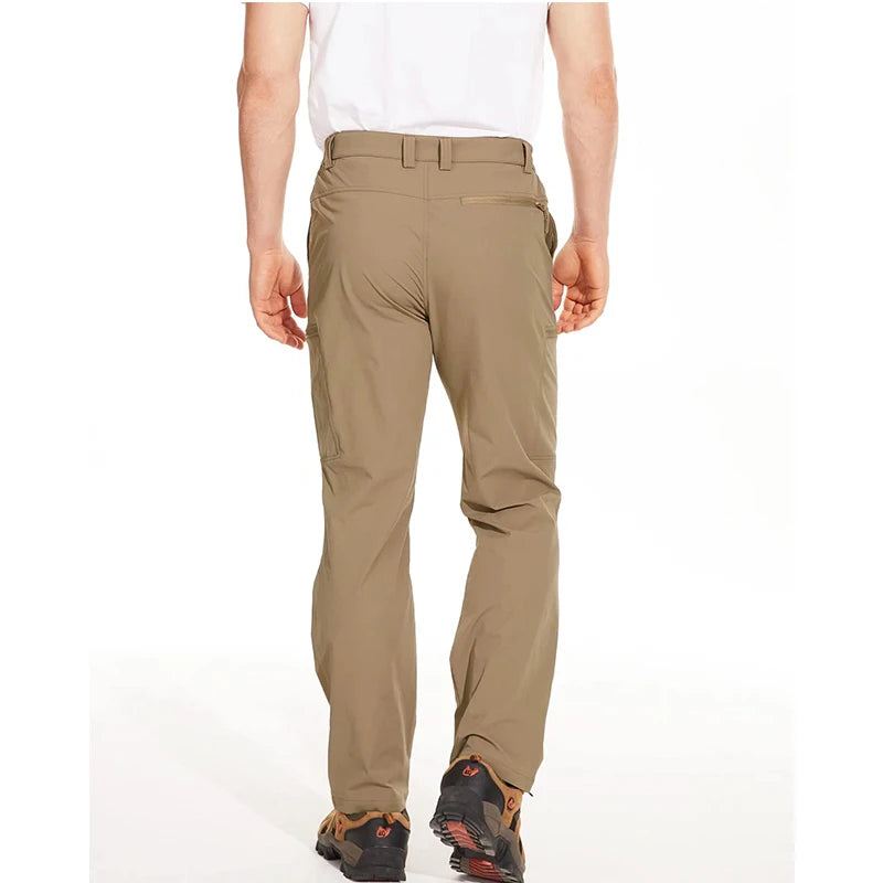 MAGCOMSEN Men's Waterproof Hiking Pants with Multi-pockets Ripstop Hard-wearing Quick Dry Casual Cargo Straight Working Pants