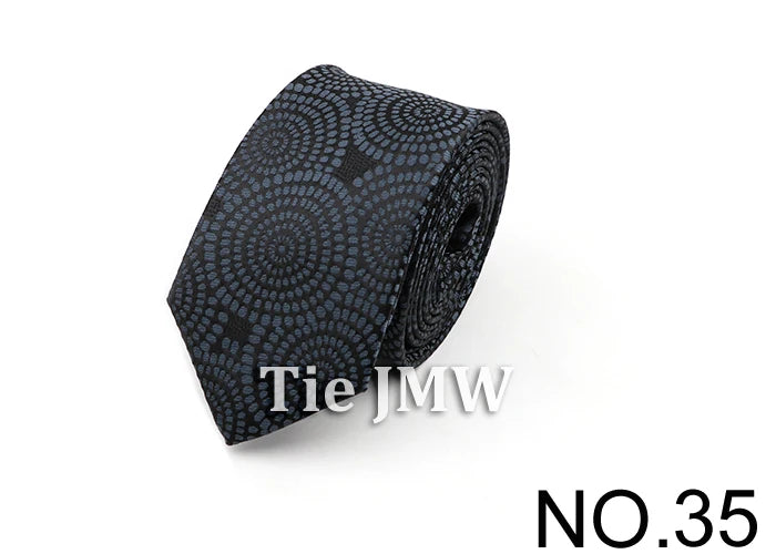 6cm Casual Ties For Men Skinny Tie Fashion Polyester Plaid Strip Necktie Business Slim Shirt Accessories Gift Cravate NO.31-61