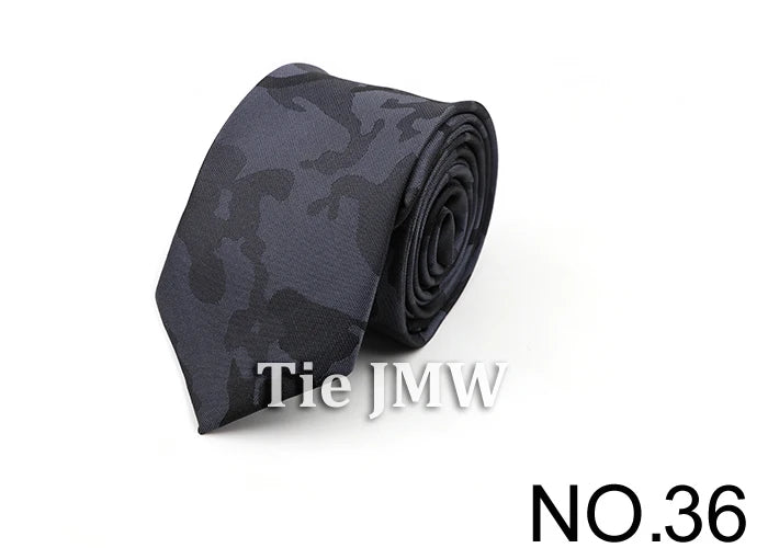 6cm Casual Ties For Men Skinny Tie Fashion Polyester Plaid Strip Necktie Business Slim Shirt Accessories Gift Cravate NO.31-61