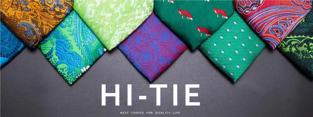 Hi-Tie Red Pureple Paisley Mens Ties Hanky Cufflinks Set Silk Necktie For Men Wedding Party Business 2022 New Fashion Brand