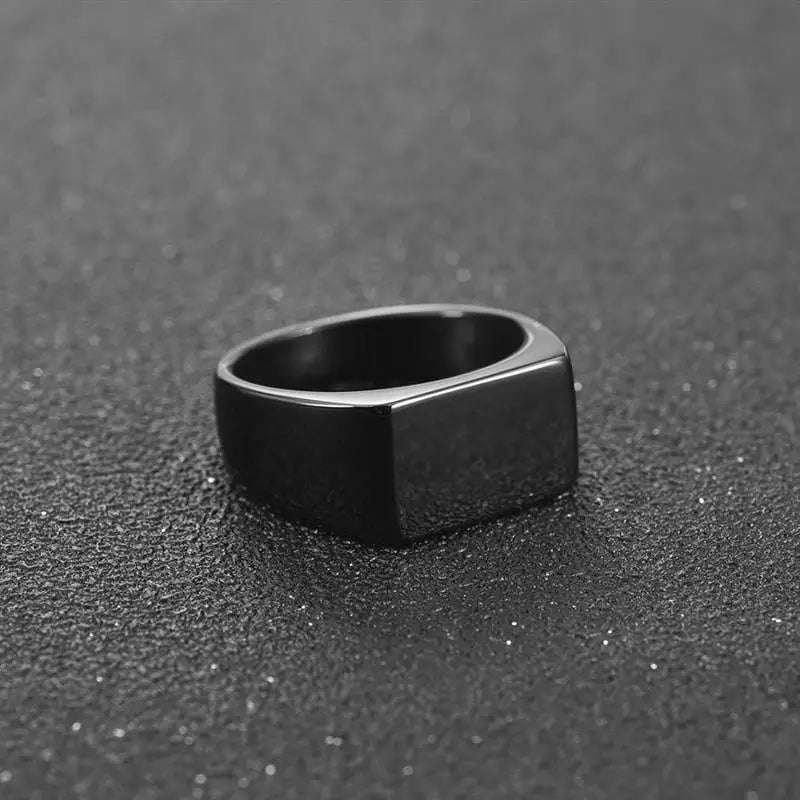 Jiayiqi Classic Frosted/Smooth Tops Men's Rock Punk Rings Cool Fashion Individuality Signet Ring For Women Man Party Jewelry