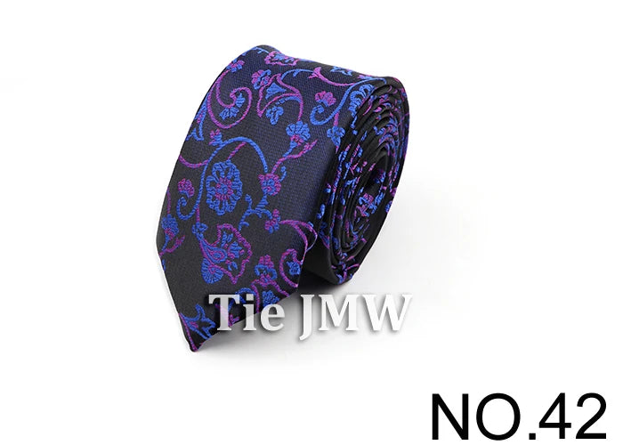 6cm Casual Ties For Men Skinny Tie Fashion Polyester Plaid Strip Necktie Business Slim Shirt Accessories Gift Cravate NO.31-61