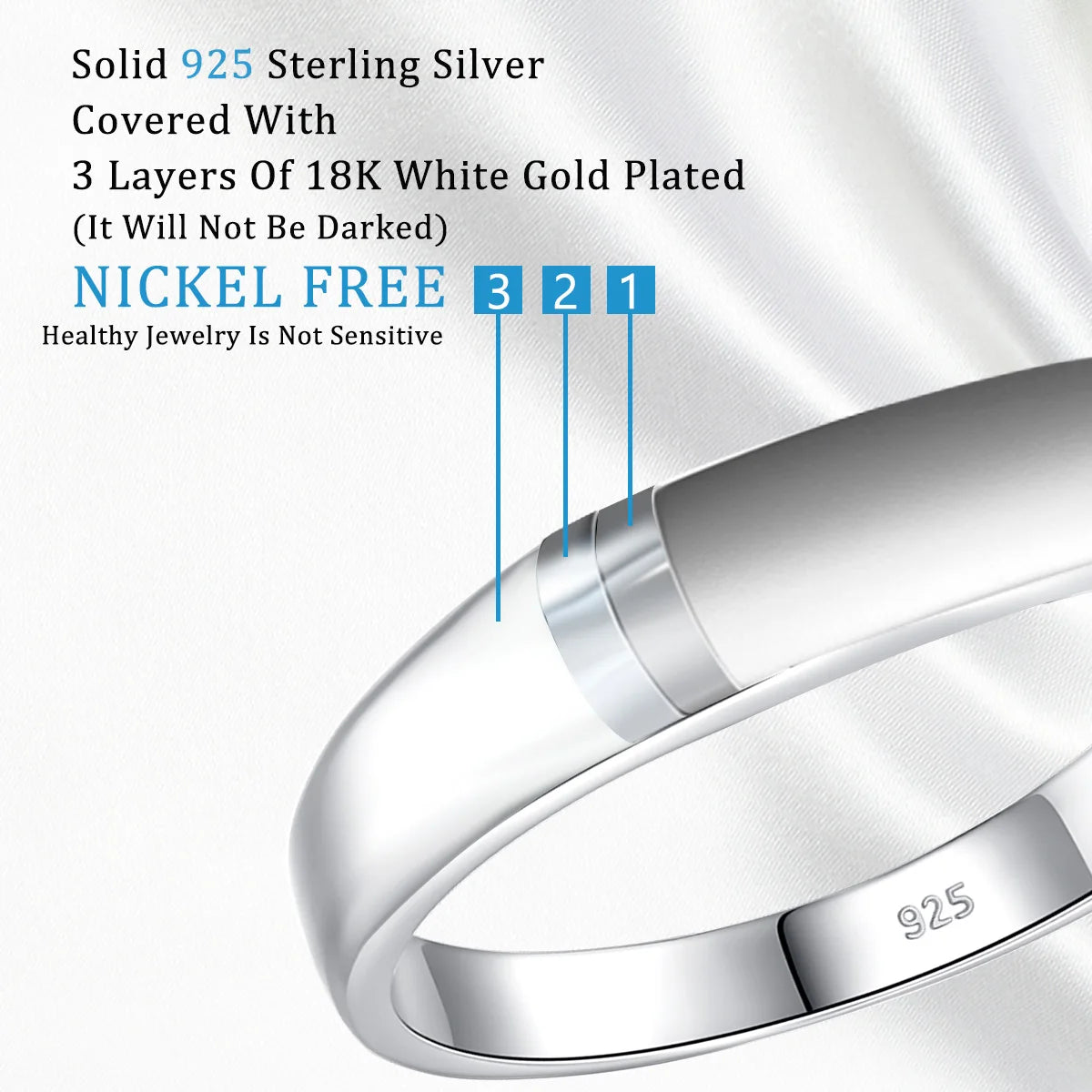 2 Carat Moissanite Rings For Men 925 Sterling Silver White Gold plated Engagement Wedding Mens Jewellery 2024 Trend Gift Female