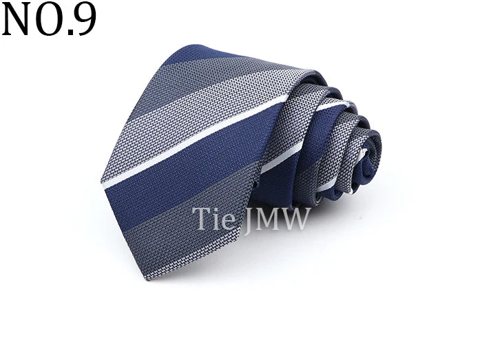 6cm Casual Ties For Men Skinny Tie Fashion Polyester Plaid Strip Necktie Business Slim Shirt Accessories Gift Cravate NO.31-61