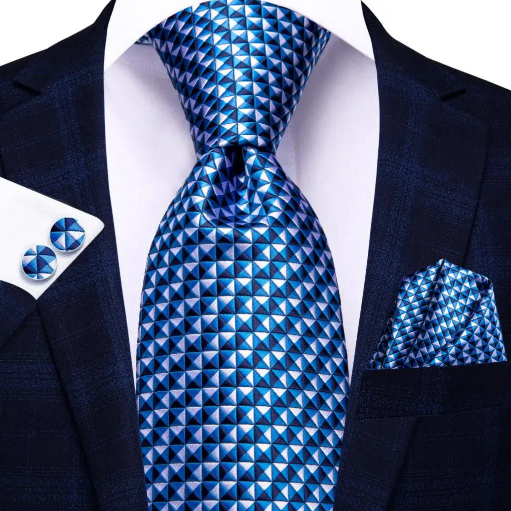 Hi-Tie 100% Silk Luxury Mens Ties Floral Black Gold Ties Paisley NeckTie Pocket Square Cufflinks Set Men's Wedding Party Tie