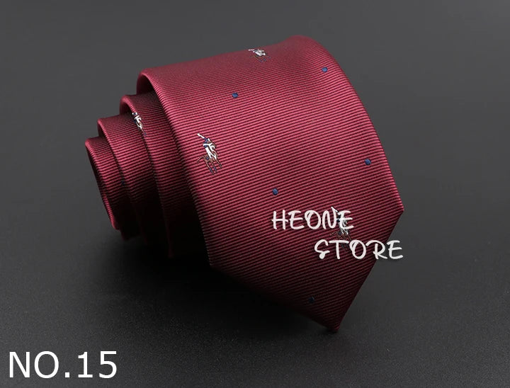 Novelty Men's Tie Floral Feather Elk Geometric Patten Red Blue Neckties Leisure Business Daily Wear Cravat Wedding Party Gift