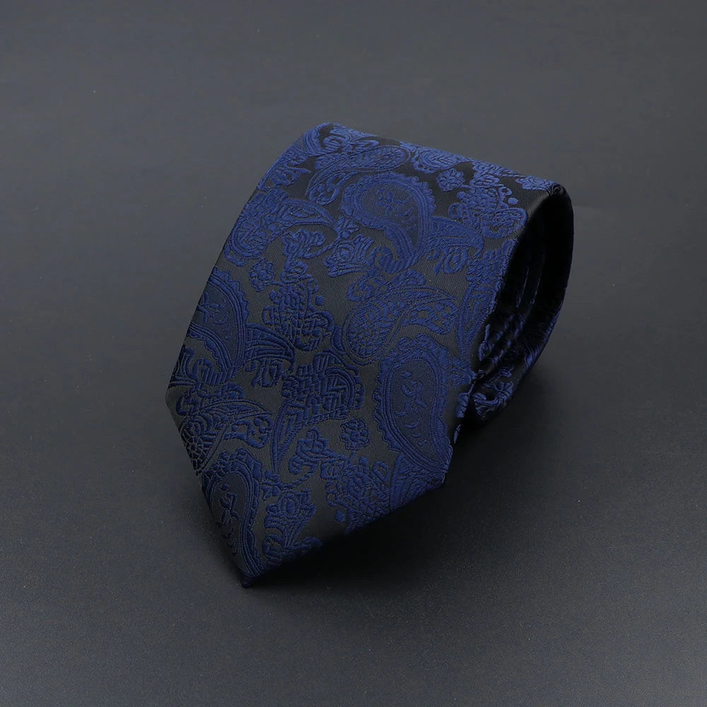 Novelty Ties For Men Cartoon Dog Dots Paisley Striped Fashion Mens Business Meeting Wedding Tuxedo Suit Shirt Daily Wear Cravat