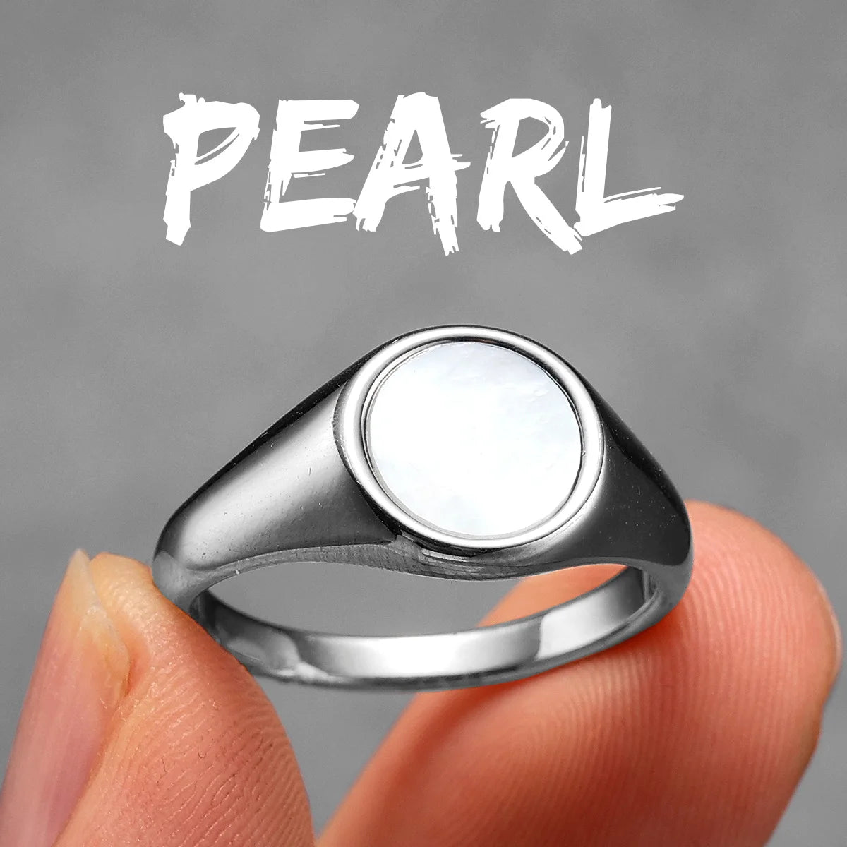 Luxury Aesthetic Shell Men Rings Stainless Steel Women Jewelry Simple Punk Rock Cool Stuff Fashion Accessories Gift Wholesale
