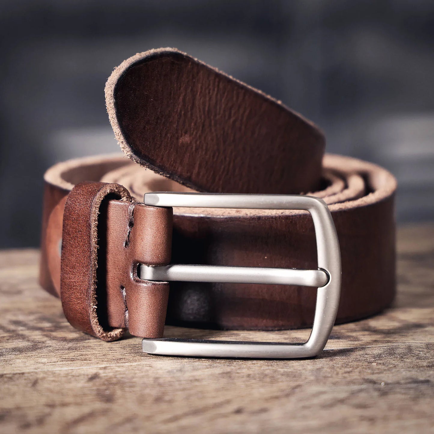 Retro Casual Cowhide Genuine Leather Men's Pin Buckle Belt, StudentBelt, Simple Classic Belt