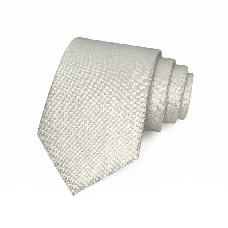 8cm Width Solid Color Dark Striped Neck Ties For Men Trendy Gentlemen Formal Brown Wine Necktie Wedding Party Suit Tuxedo Cravat