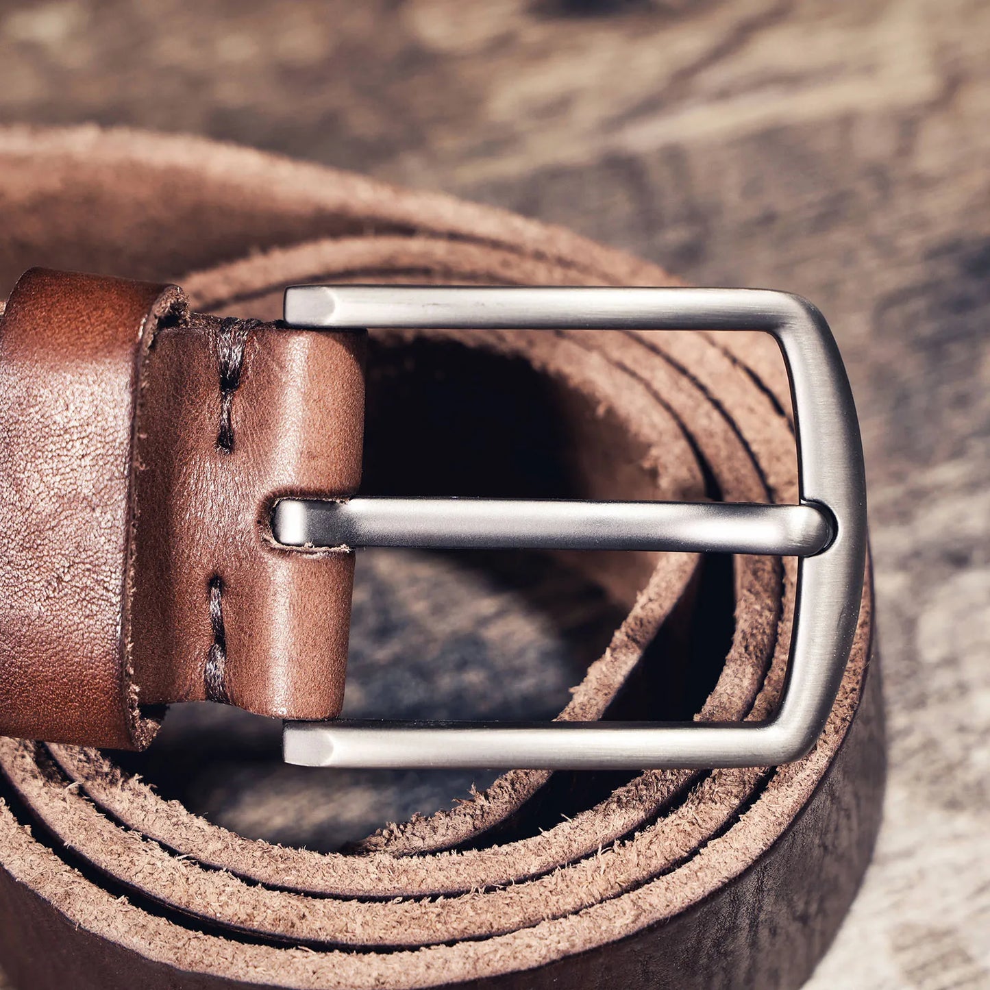 Retro Casual Cowhide Genuine Leather Men's Pin Buckle Belt, StudentBelt, Simple Classic Belt