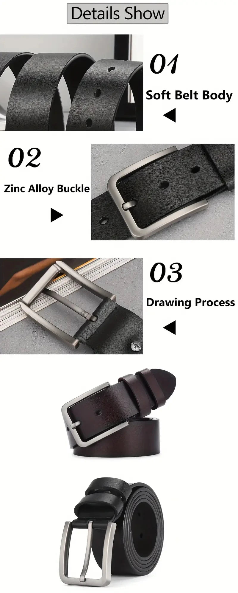 Genuine Leather for men High Quality men belts Alloy Pin Buckle Adult Luxury Brand Jeans Business Casual Waist Male Strap Brand