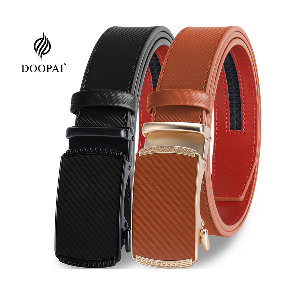 125cm Men Belts  Automatic Buckle Leather Waist Strap Male Waistband Mens High Quality Girdle Belts for Women Men Gifts