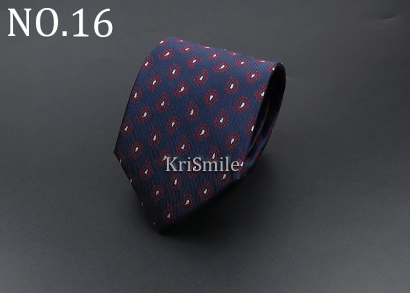 Novelty Ties For Men Cartoon Dog Dots Paisley Striped Fashion Mens Business Meeting Wedding Tuxedo Suit Shirt Daily Wear Cravat