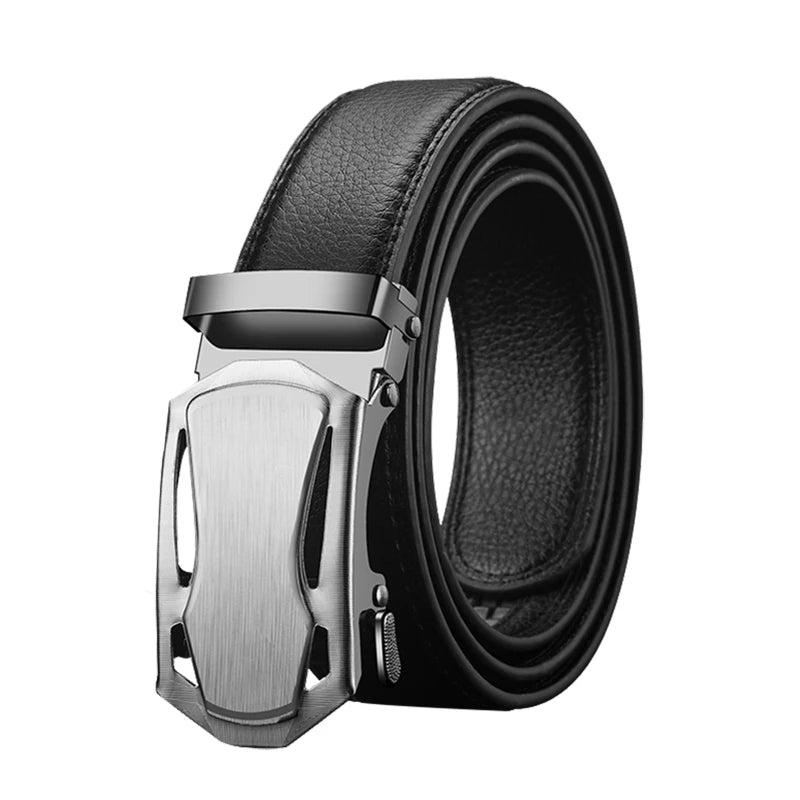 Fashion Business Men'S Belt Genuine Luxury Brand Belt Metal Buckle Belt High-Quality PU Leather Soft Belt With Cargo Pants Jeans