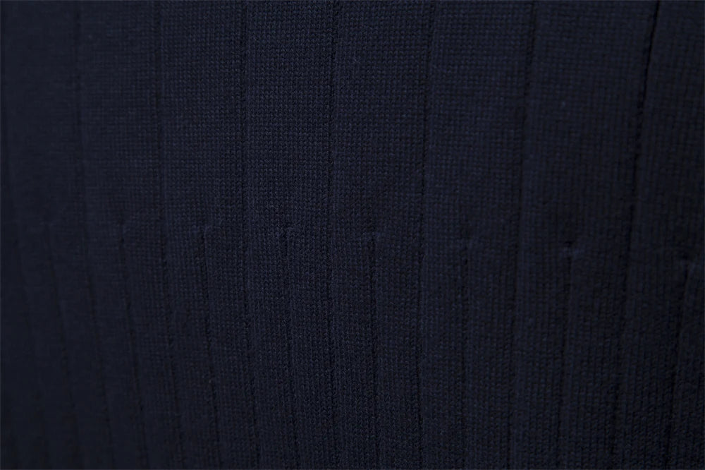 2023 New Autumn Zipper Pullover Sweaters for Men High Quality Warm Winter Stand Collar Cotton Knitted Sweater Men