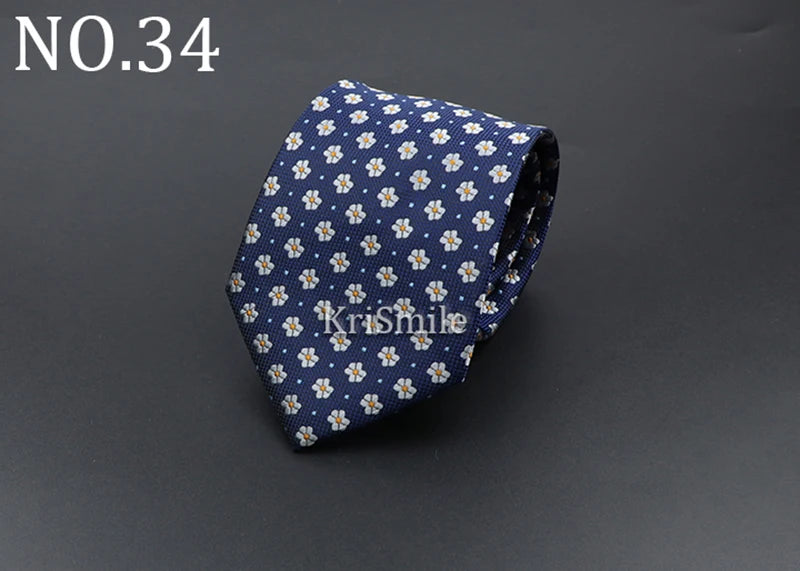Novelty Ties For Men Cartoon Dog Dots Paisley Striped Fashion Mens Business Meeting Wedding Tuxedo Suit Shirt Daily Wear Cravat