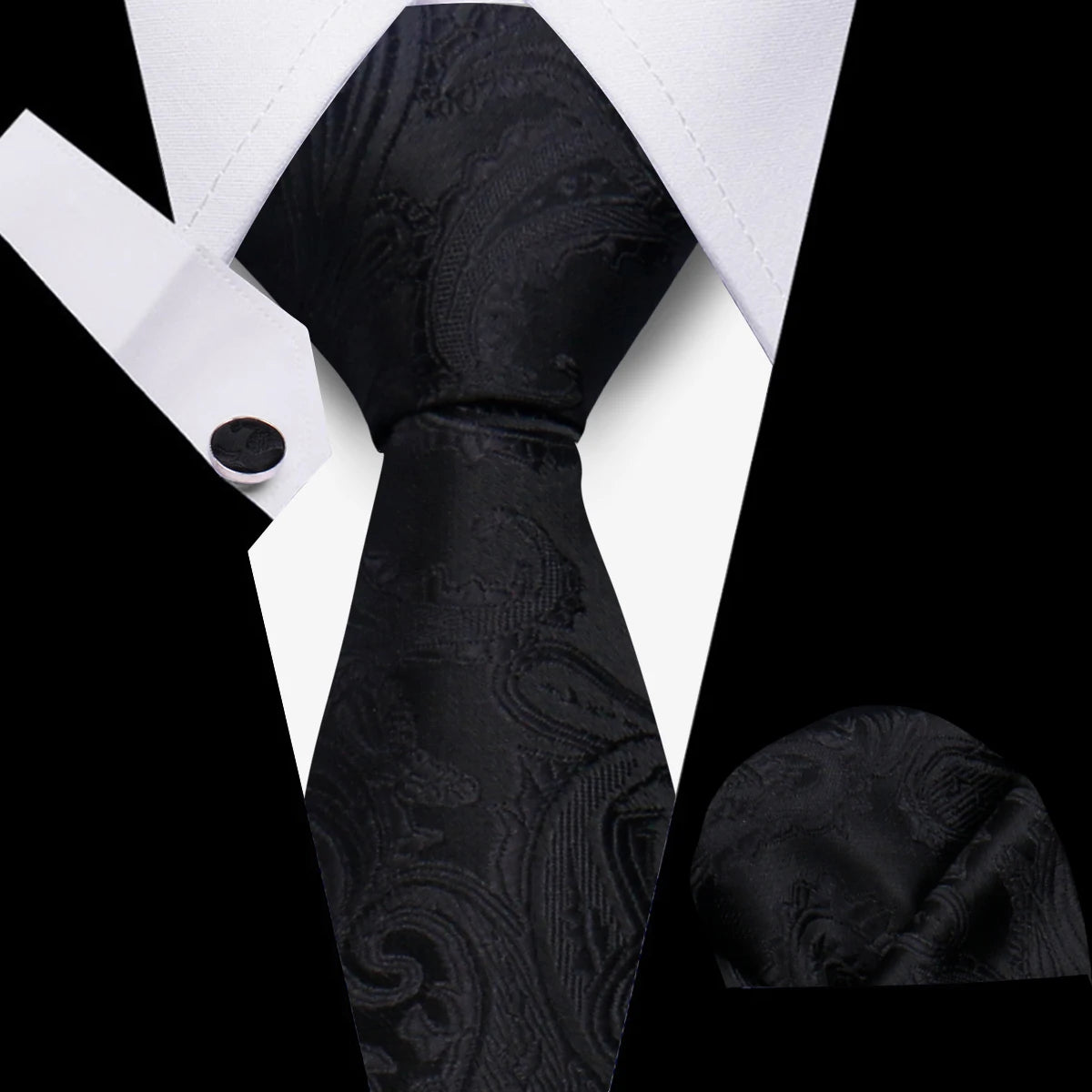 HUISHI 3-Pieces Blue Business Men's Tie Set Handmade NeckTie Men Formal Luxury Wedding High Quality Gravata Suit Accessories
