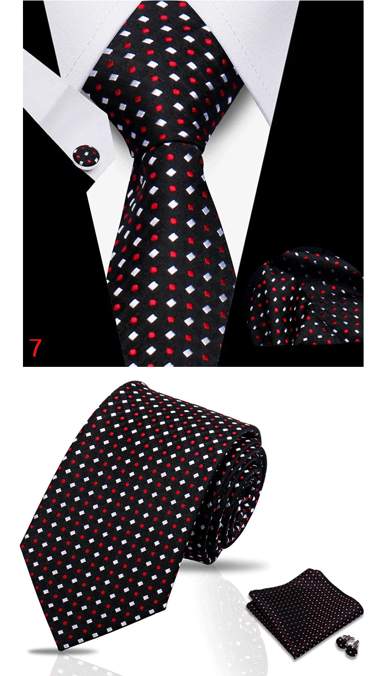 HUISHI 3-Pieces Blue Business Men's Tie Set Handmade NeckTie Men Formal Luxury Wedding High Quality Gravata Suit Accessories