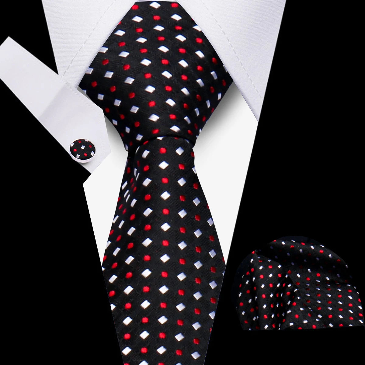 HUISHI 3-Pieces Blue Business Men's Tie Set Handmade NeckTie Men Formal Luxury Wedding High Quality Gravata Suit Accessories