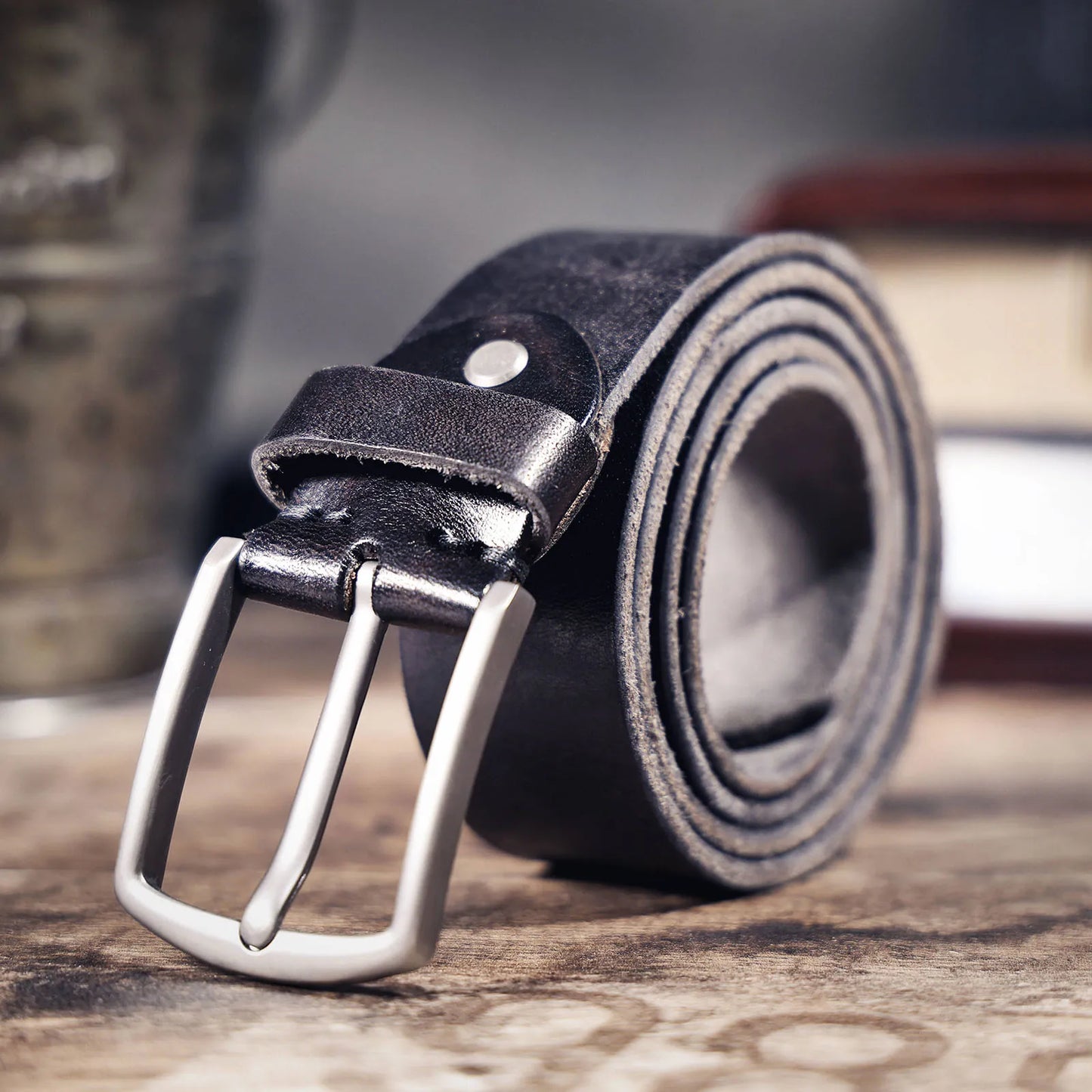 Retro Casual Cowhide Genuine Leather Men's Pin Buckle Belt, StudentBelt, Simple Classic Belt