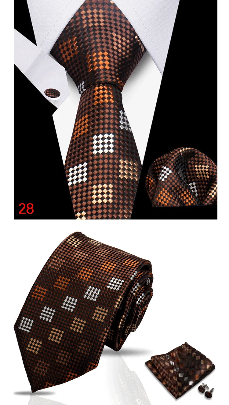 HUISHI 3-Pieces Blue Business Men's Tie Set Handmade NeckTie Men Formal Luxury Wedding High Quality Gravata Suit Accessories