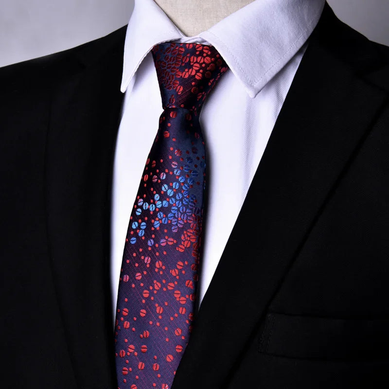 NEW Paisley Zipper Ties for Men 7CM Skinny Neck Tie Solid Striped Neckties Men's Automatic Zipper Tie Blue Lazy Ties
