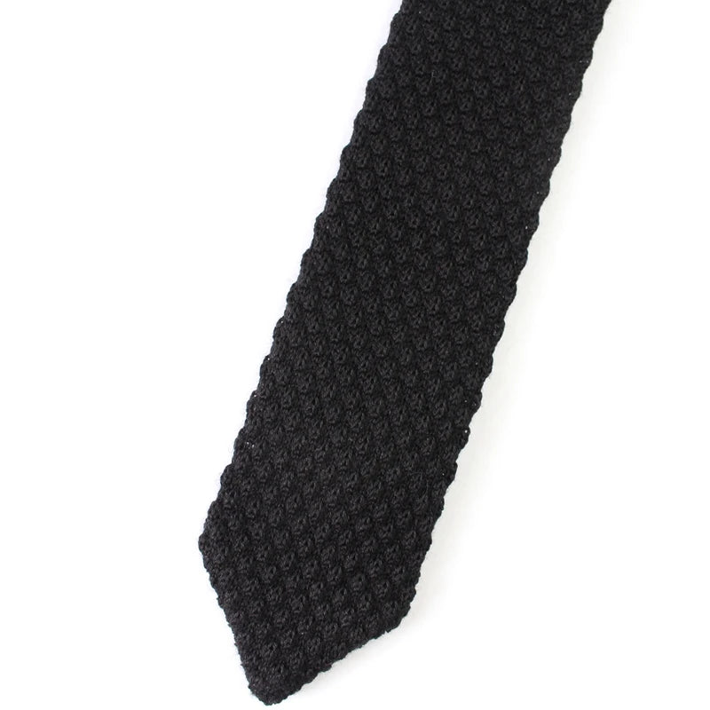 Fashion Solid Color Neckties For Men Women Casual Knitted Neck Ties 7cm Width Brown Orange Tie Daily Wear JK Accessories Cravat