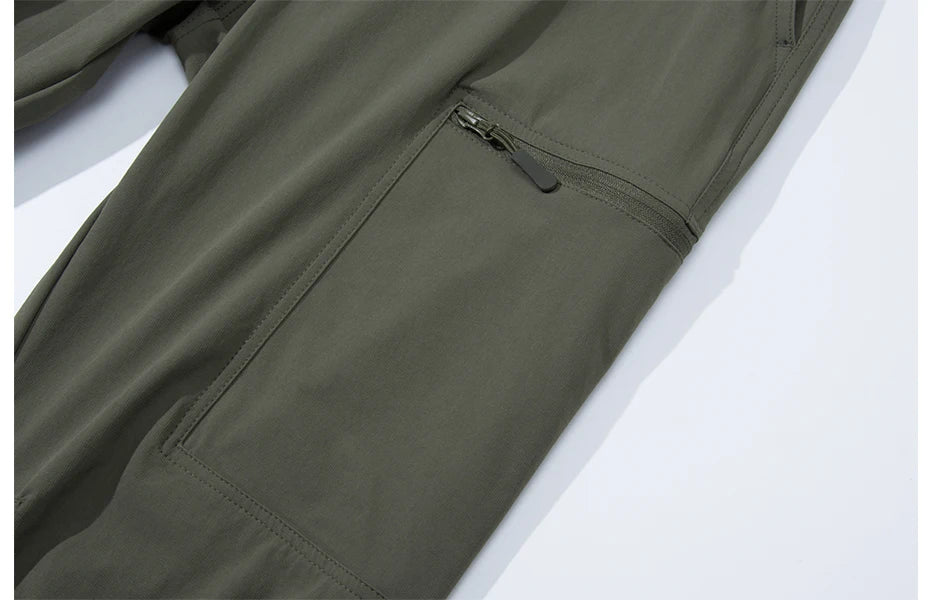 MAGCOMSEN Men's Waterproof Hiking Pants with Multi-pockets Ripstop Hard-wearing Quick Dry Casual Cargo Straight Working Pants