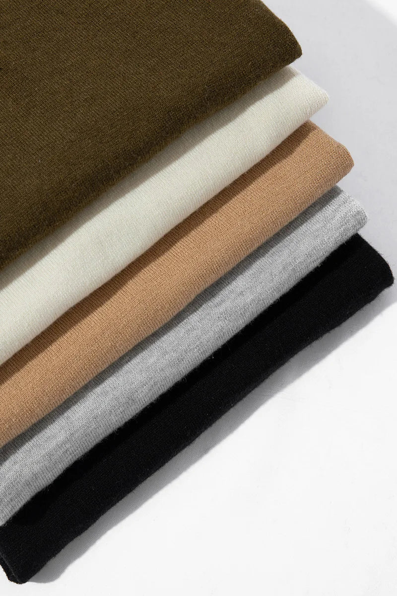 Summer Classic Men Knitwear Silk Wool Blend Sweater Pullover Polo Neck T-Shirt Short Sleeved Cool High-Quality Clothing Tops