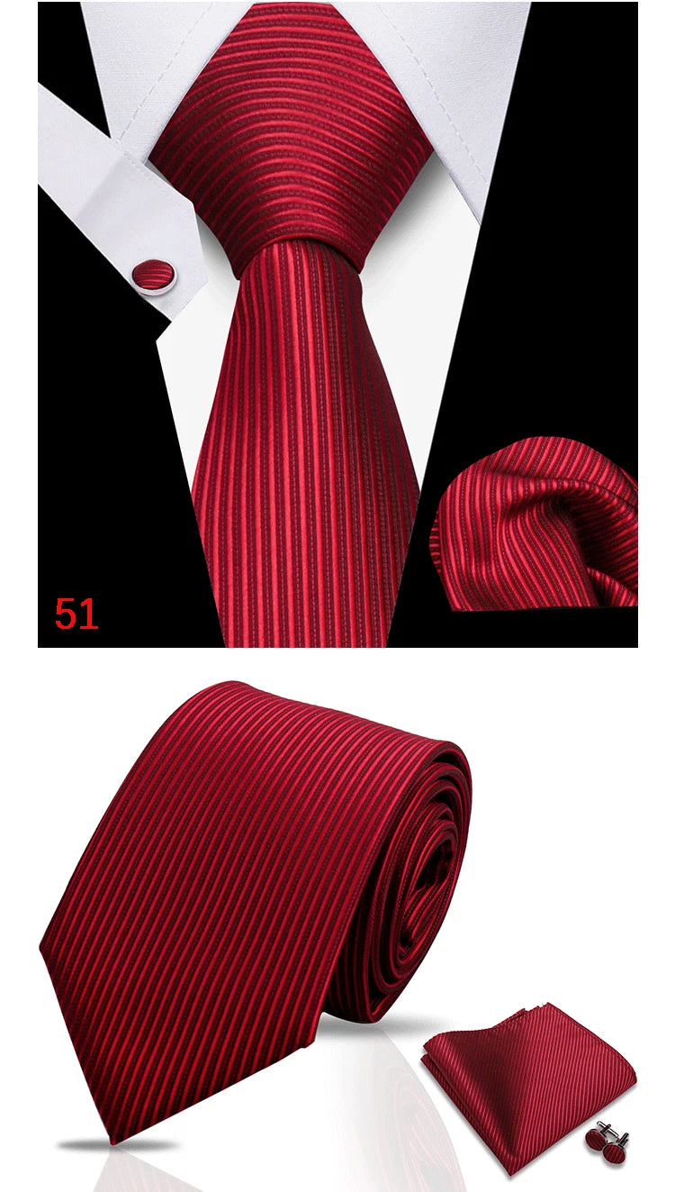 HUISHI 3-Pieces Blue Business Men's Tie Set Handmade NeckTie Men Formal Luxury Wedding High Quality Gravata Suit Accessories