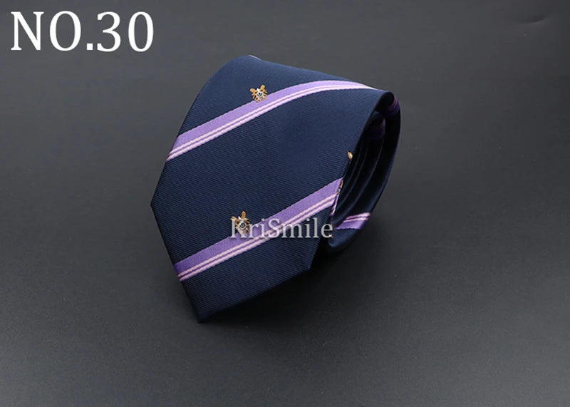 Novelty Ties For Men Cartoon Dog Dots Paisley Striped Fashion Mens Business Meeting Wedding Tuxedo Suit Shirt Daily Wear Cravat