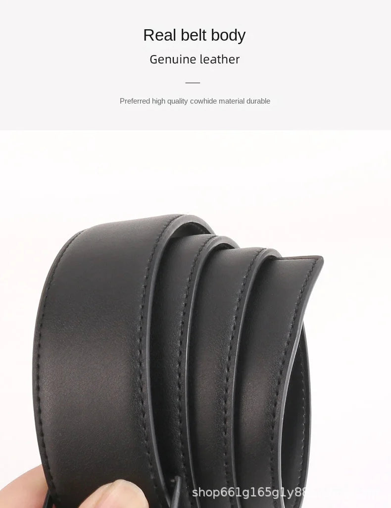 New Trend Fashion Men's Belt Leather Designer Pants Fashion Brand Wide Belt Men's Luxury Fancy Vintage Strap Men's Jeans