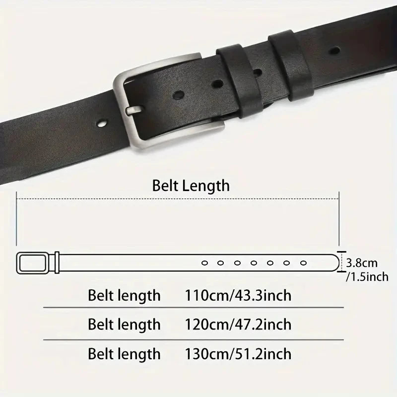Genuine Leather for men High Quality men belts Alloy Pin Buckle Adult Luxury Brand Jeans Business Casual Waist Male Strap Brand