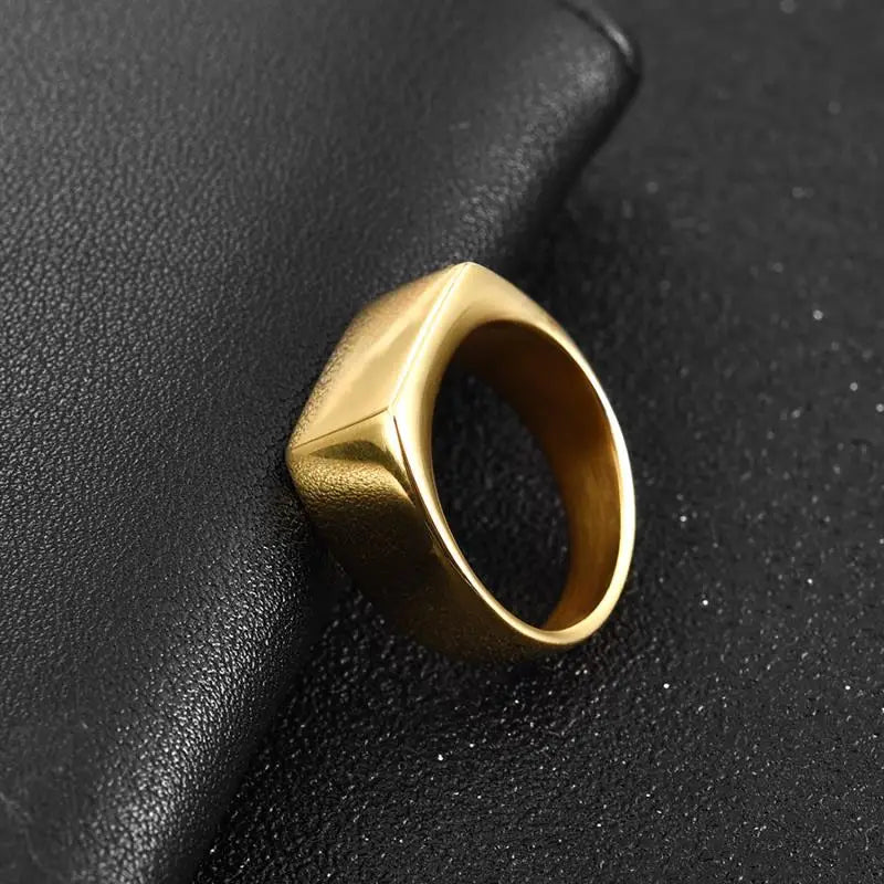 Jiayiqi Classic Frosted/Smooth Tops Men's Rock Punk Rings Cool Fashion Individuality Signet Ring For Women Man Party Jewelry