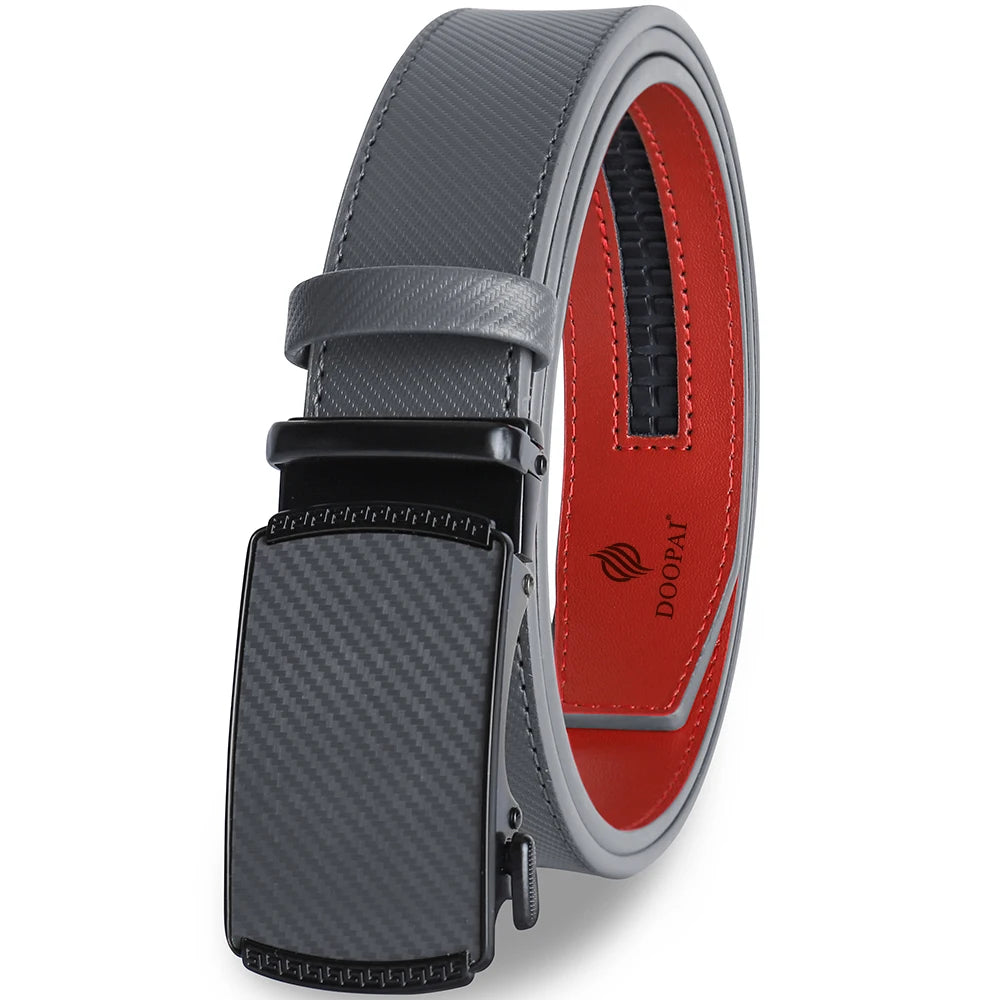 125cm Men Belts  Automatic Buckle Leather Waist Strap Male Waistband Mens High Quality Girdle Belts for Women Men Gifts