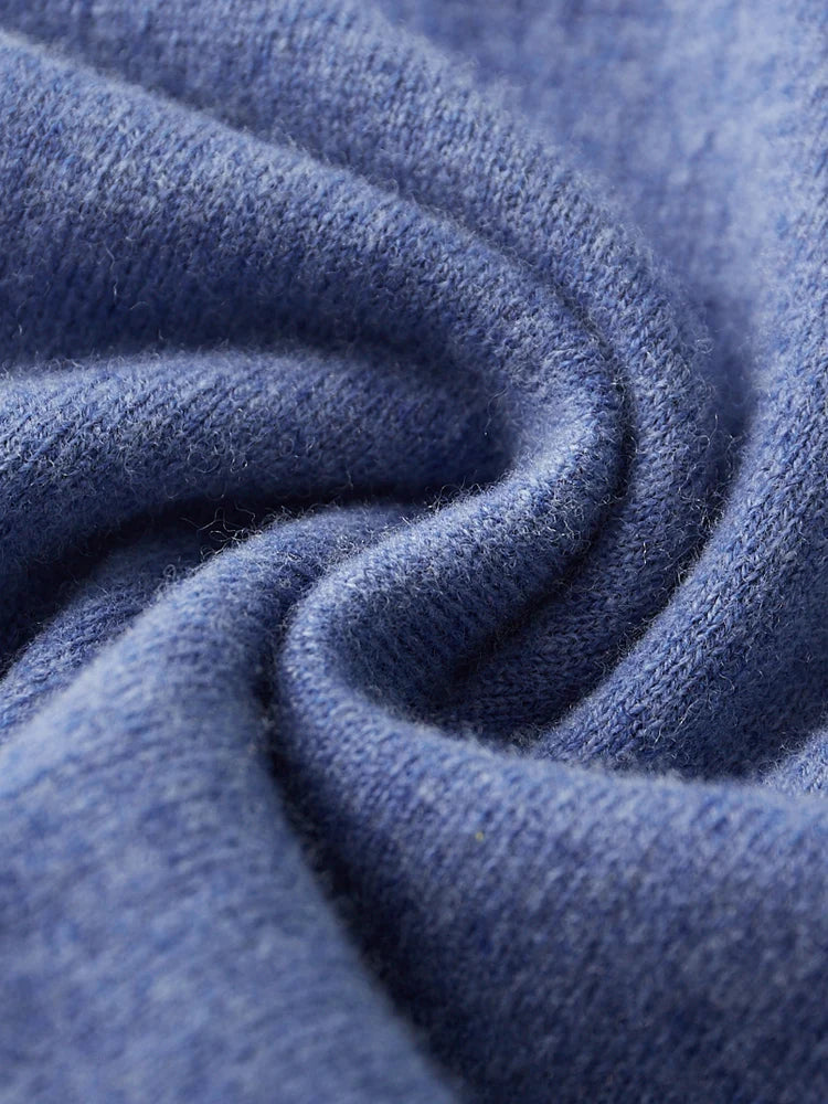 Men's Lapel Knit Pullover 100% Pure Wool Sweater Large Size Spring Autumn Winter Warm Tops Youth Casual Polo Collar T-shirt