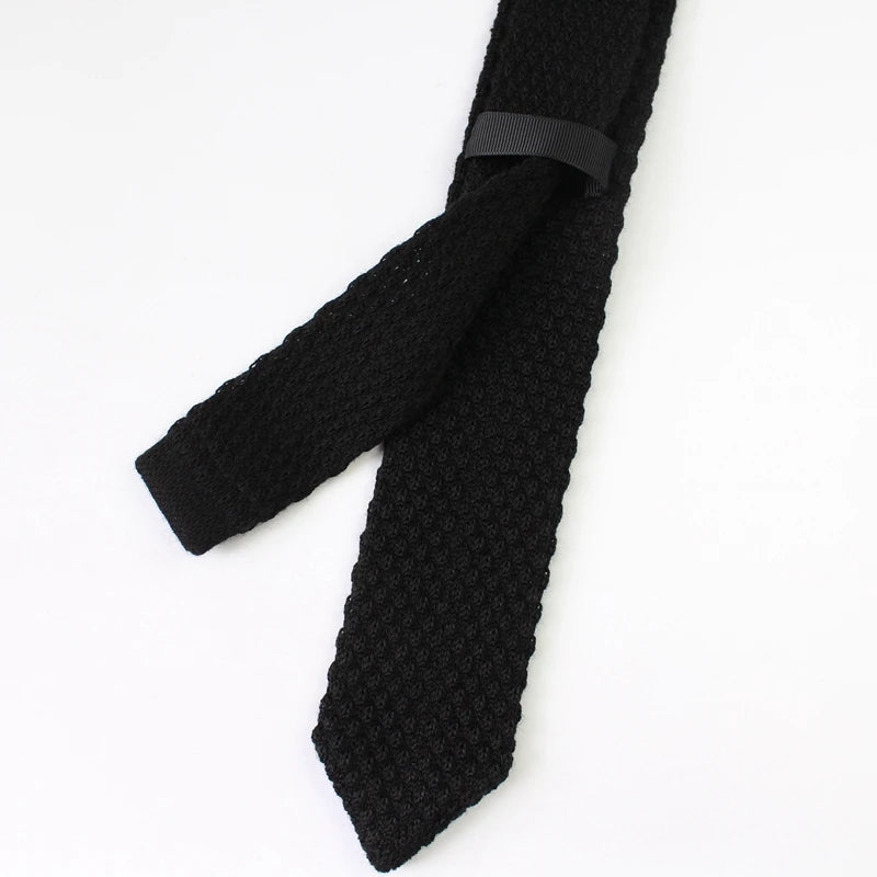 Fashion Solid Color Neckties For Men Women Casual Knitted Neck Ties 7cm Width Brown Orange Tie Daily Wear JK Accessories Cravat